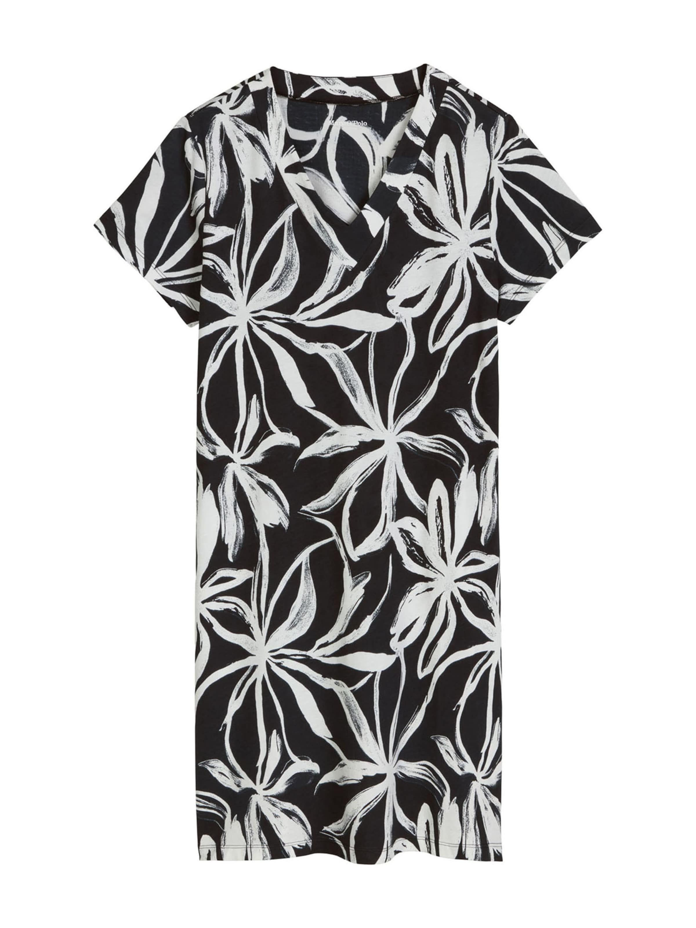 Marc O'Polo Nachthemd 'Mix N Match' in Zwart: voorkant