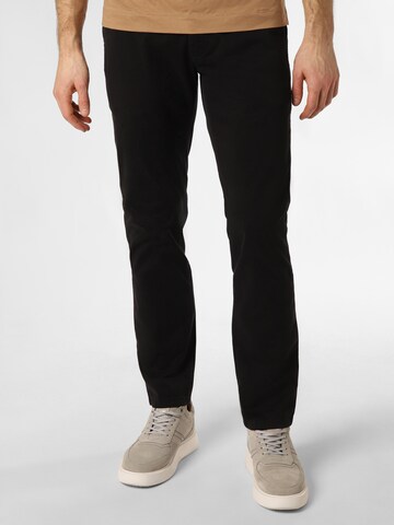 BOSS Orange Chino Pants in Black: front