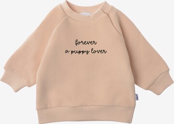 LILIPUT Sweatshirt 'Forever a puppy lover' in Beige: predná strana