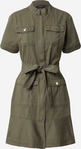 Karen Millen Shirt Dress in Green: front