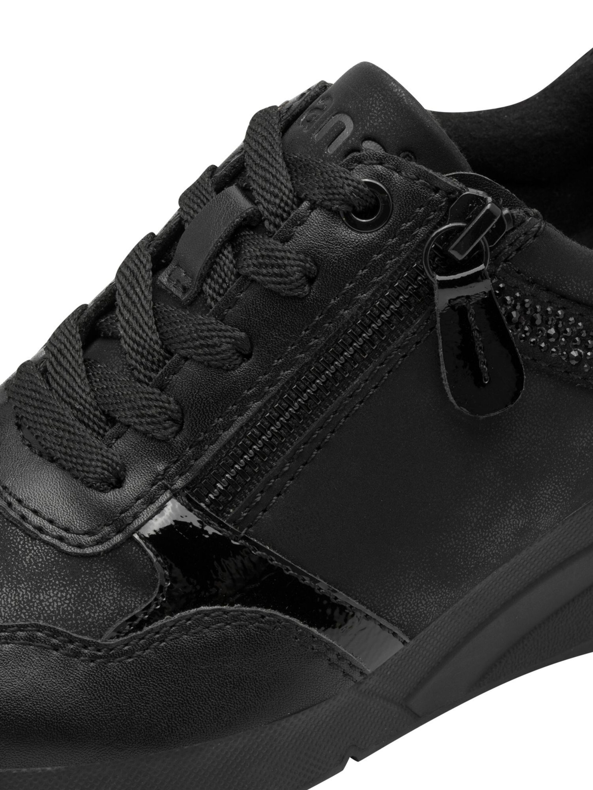 JANA Schnürschuh in Schwarz