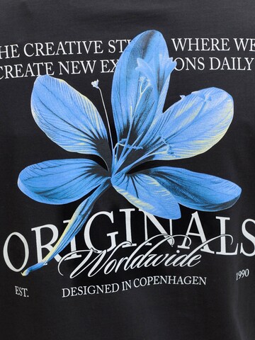 JACK & JONES - Camiseta 'JORCATSKILLS' en negro