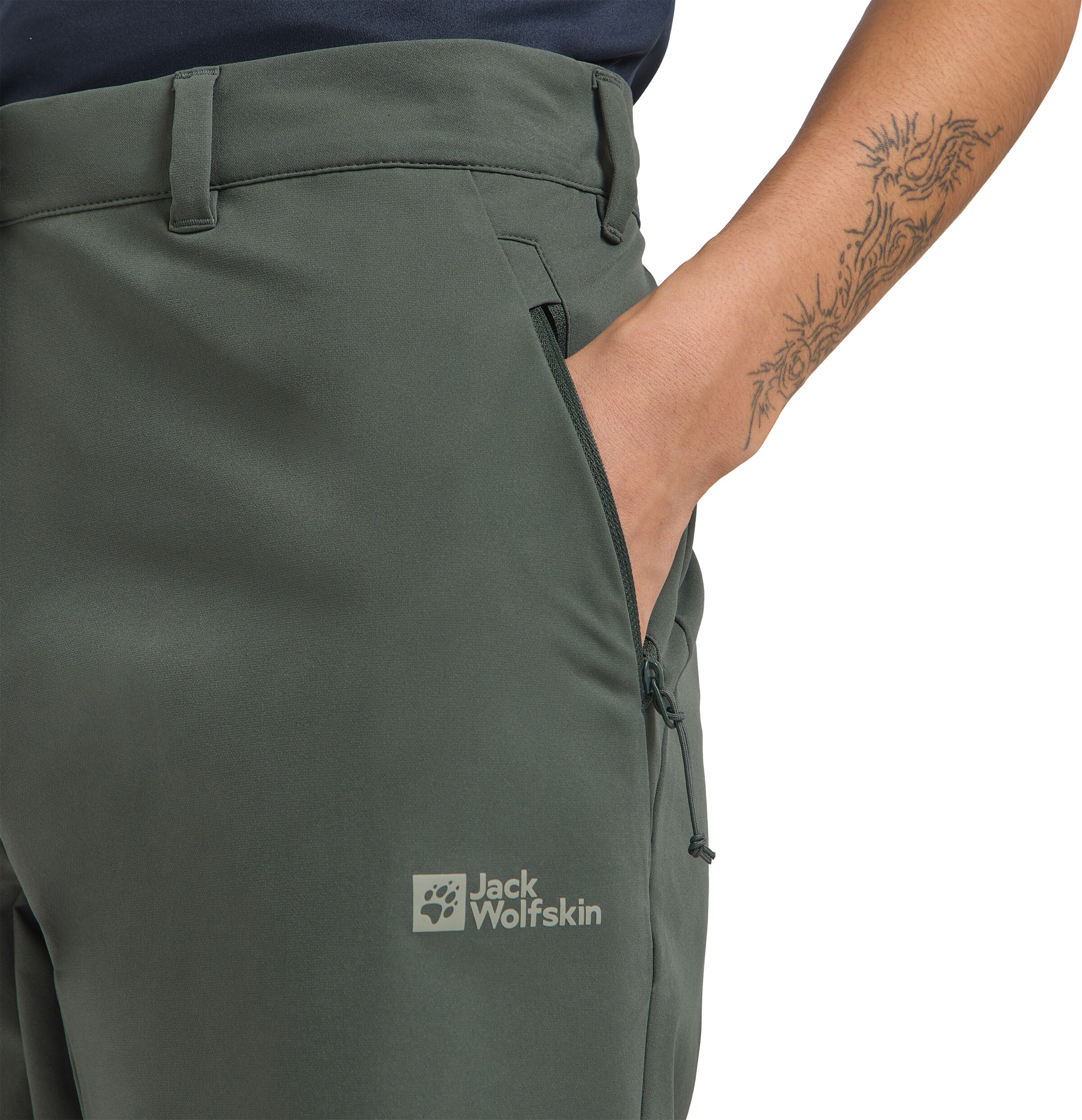 Regular Pantalon outdoor JACK WOLFSKIN en vert