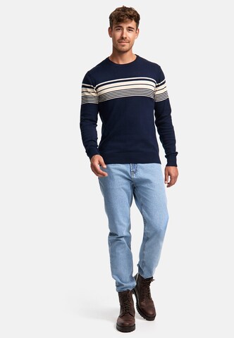 INDICODE JEANS Trui 'League' in Blauw