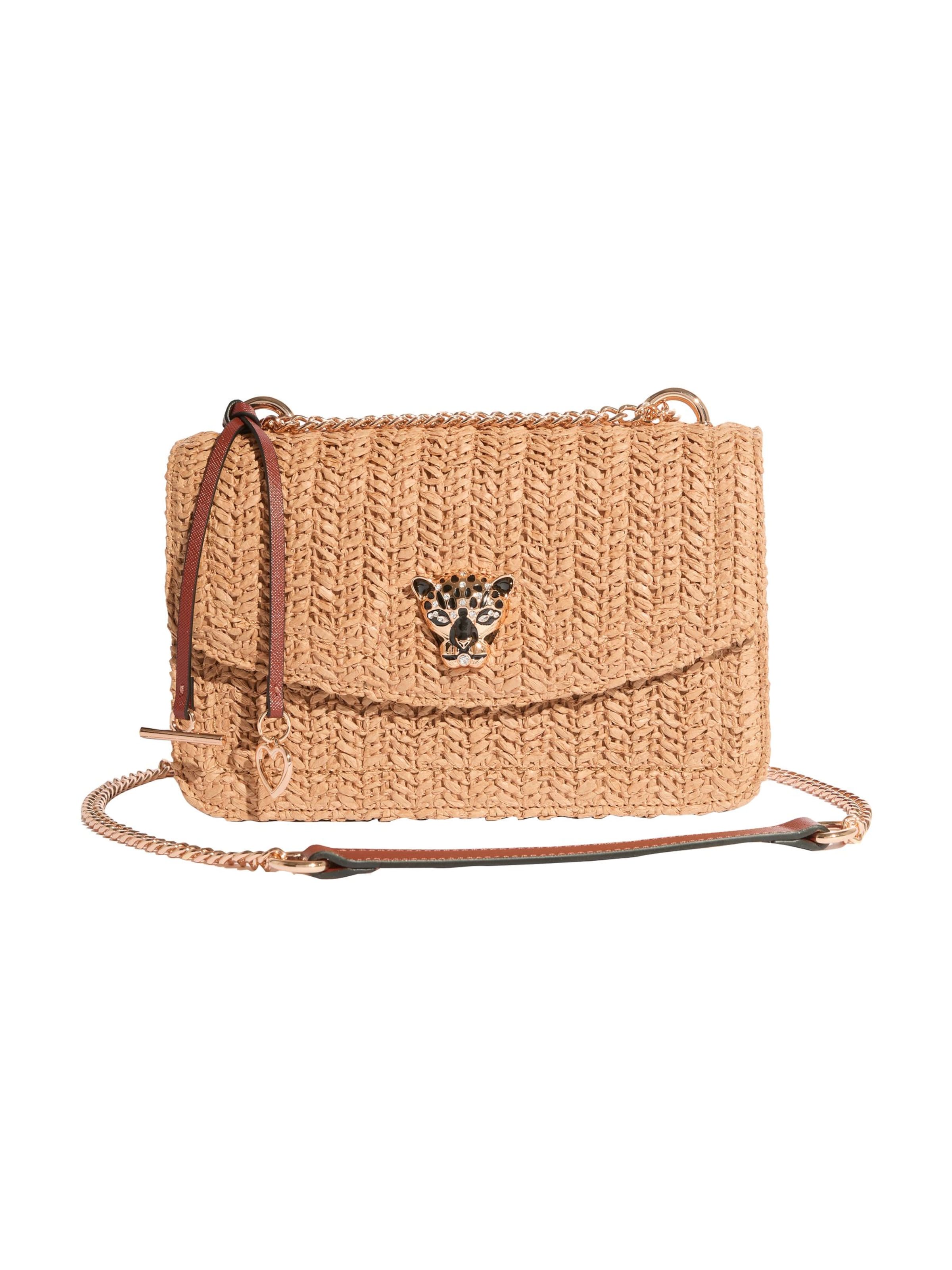 Lipsy Crossbody Bag in Beige: front