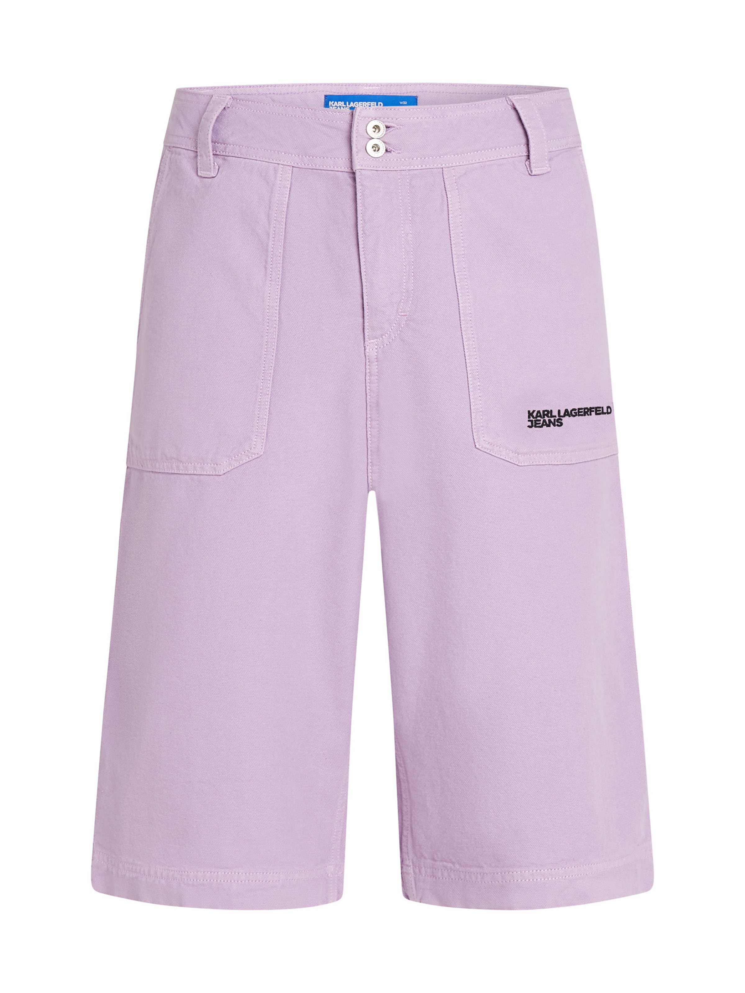 KARL LAGERFELD JEANS Normální Kalhoty – fialová: přední strana
