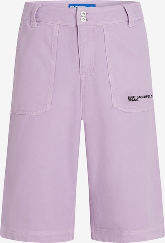 KARL LAGERFELD JEANSregular Hlače - ljubičasta boja: prednji dio