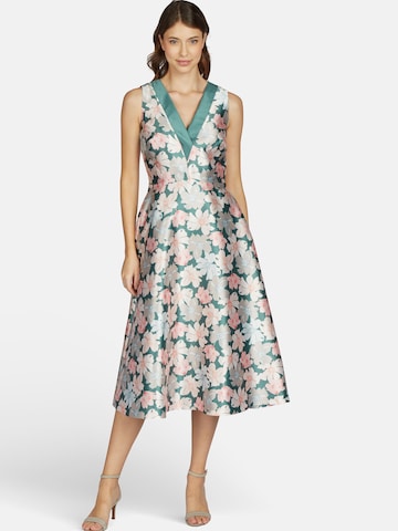 Robe de cocktail KLEO en vert : devant