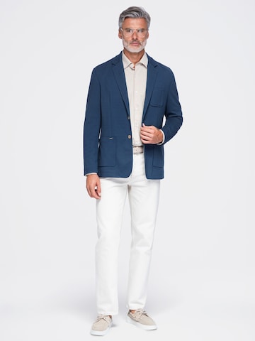 Coupe slim Veste de costume Ombre en bleu