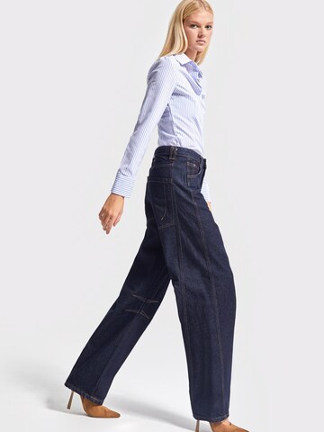 IT'S BASIC Baggy Jeans 'Baggy Mid Rise Jeans (Lenght 28)' in Blue: front