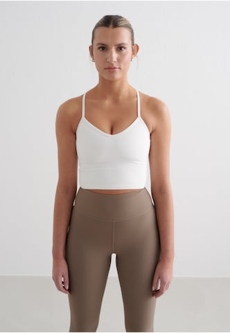 Bustino Reggiseno sportivo di Aim'n in bianco: frontale