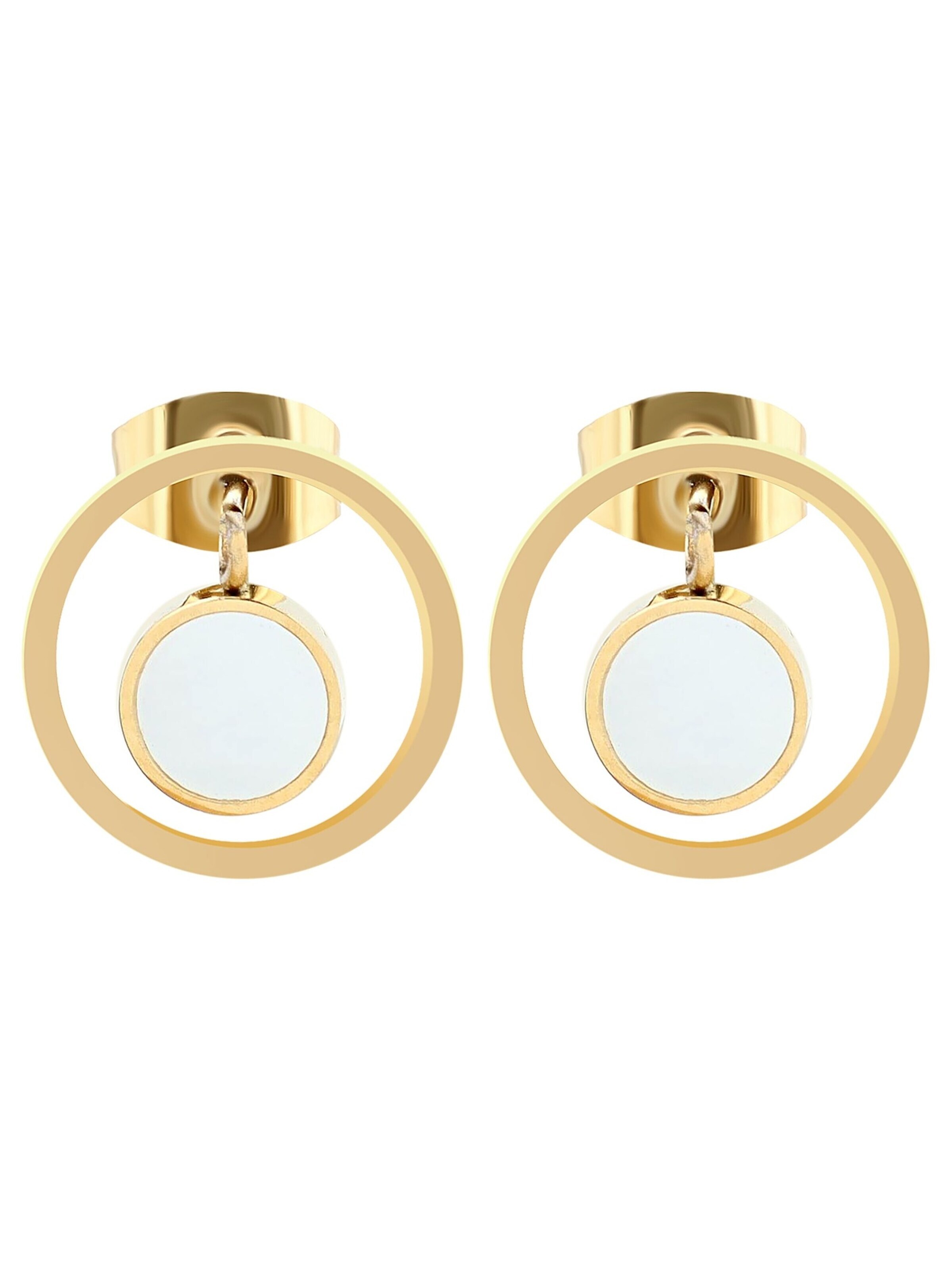 Akzent Earrings 'Alessa, goldfarbig, langlebig' in Gold: front