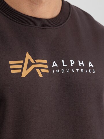 ALPHA INDUSTRIES Sweatshirt in Braun