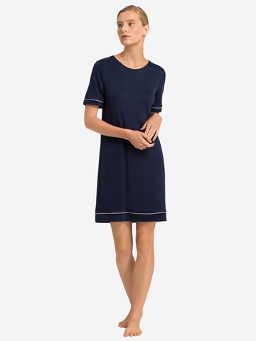Hanro Nachthemd 'Natural Comfort' in Blau