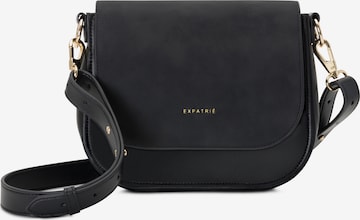 Expatrié Crossbody Bag 'Louise Medium' in Black: front