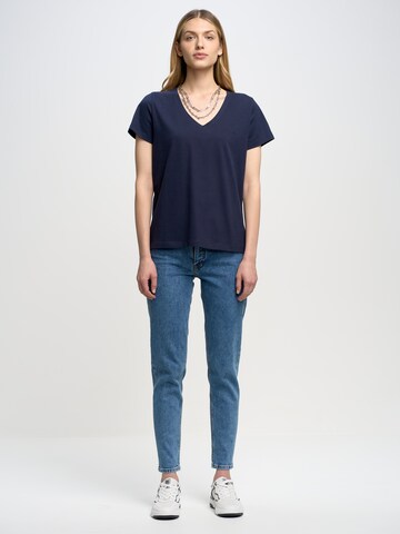 BIG STAR Tapered Jeans 'MAGGIE' in Blauw