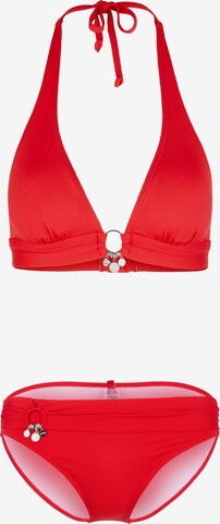 Bikini 'Tonia' di s.Oliver in rosso: frontale