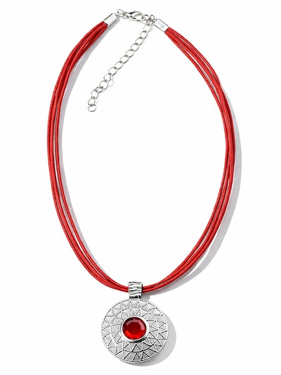 COLLEZIONE ALESSANDRO Kette 'Inka'‌‌‌‌‌‌ in rot, Produktansicht