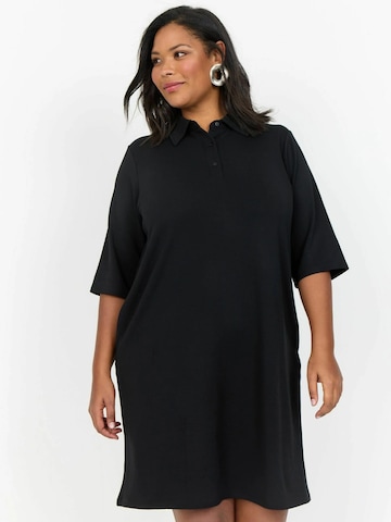 Wasabi Concept Jurk in Zwart: voorkant