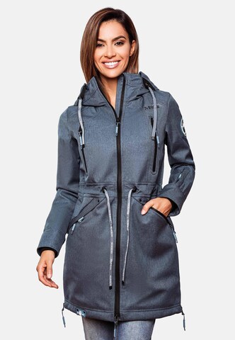 MARIKOO Between-seasons parka in Blue: front