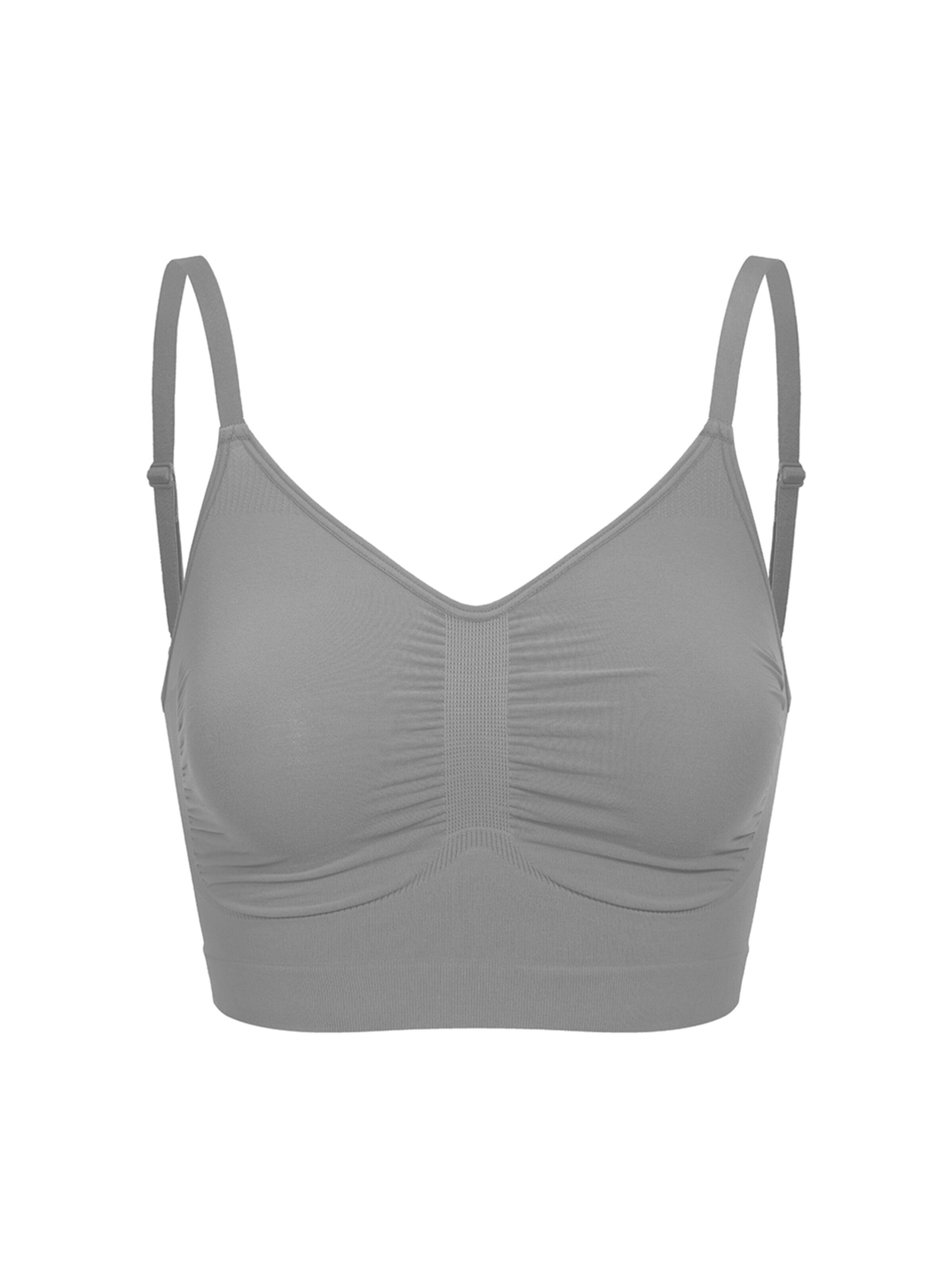 cfab BH 'Comfort Bralette'‌‌‌‌‌‌‌‌‌ in Grau: Vorderseite