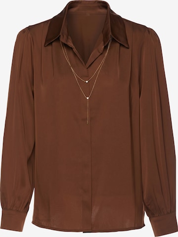 usha BLACK LABEL - Blusa en marrón: frente