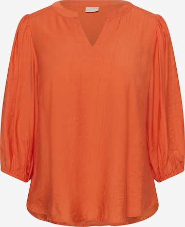 KAFFE CURVE Blouse in Orange: front