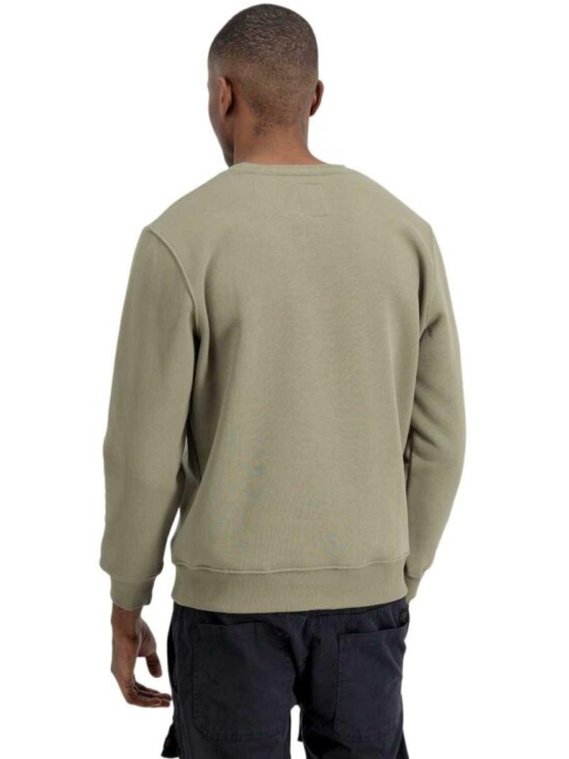 ALPHA INDUSTRIES Sweatshirt 'Basic Logo'‌‌‌‌‌‌‌‌ in Grün