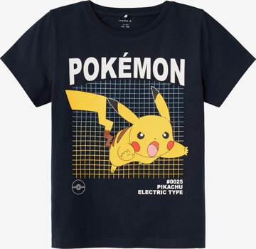 NAME IT Shirt 'AMOS POKEMON' in Blue: front