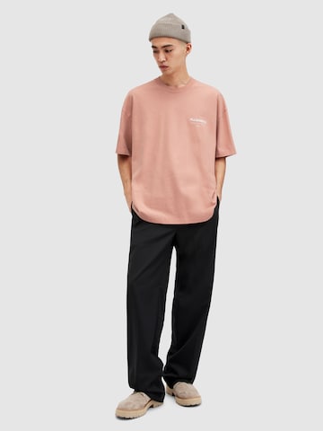 AllSaints Μπλουζάκι 'Underground' σε ροζ