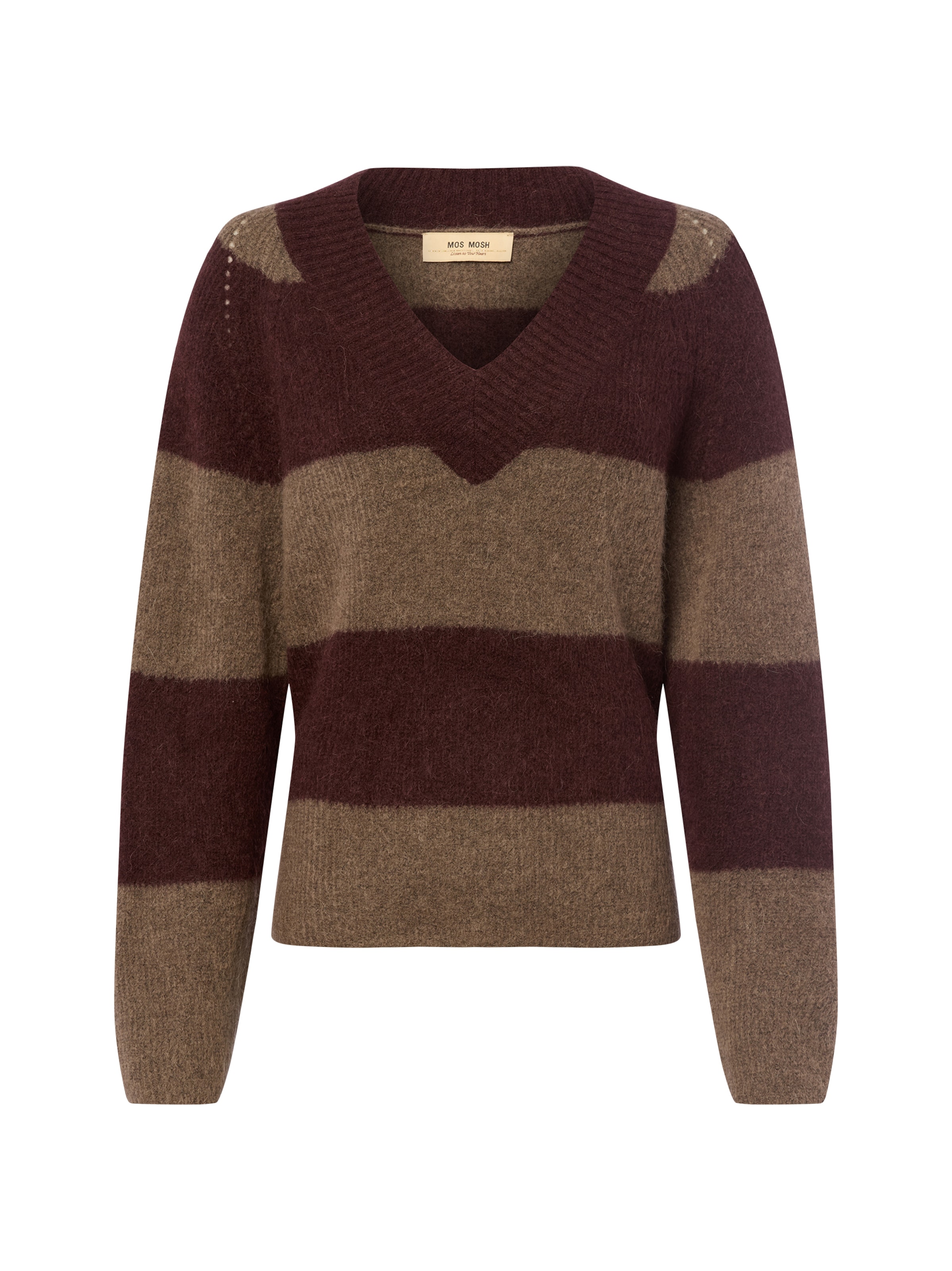 Pull-over 'Taci ' MOS MOSH en marron : devant