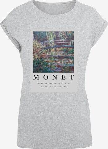 Merchcode Shirt 'Apoh - Monet Without' in Grijs: voorkant