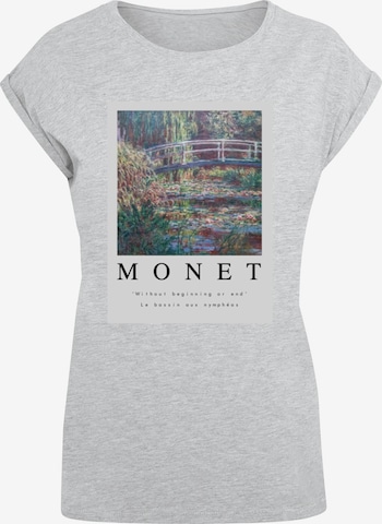 Merchcode T-Shirt 'Apoh - Monet Without' in Grau: predná strana