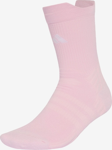 ADIDAS PERFORMANCE Sports socks in Pink: front
