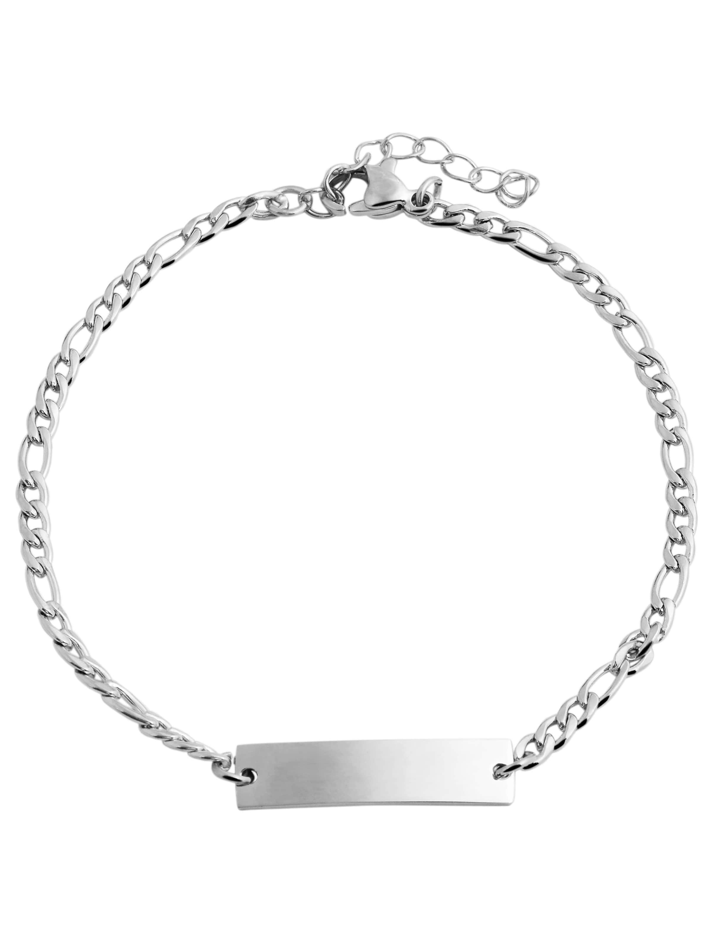Akzent Bracelet 'Grav' in Silver: front