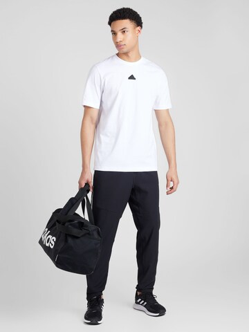 T-Shirt fonctionnel 'FRACTAL' ADIDAS SPORTSWEAR en blanc