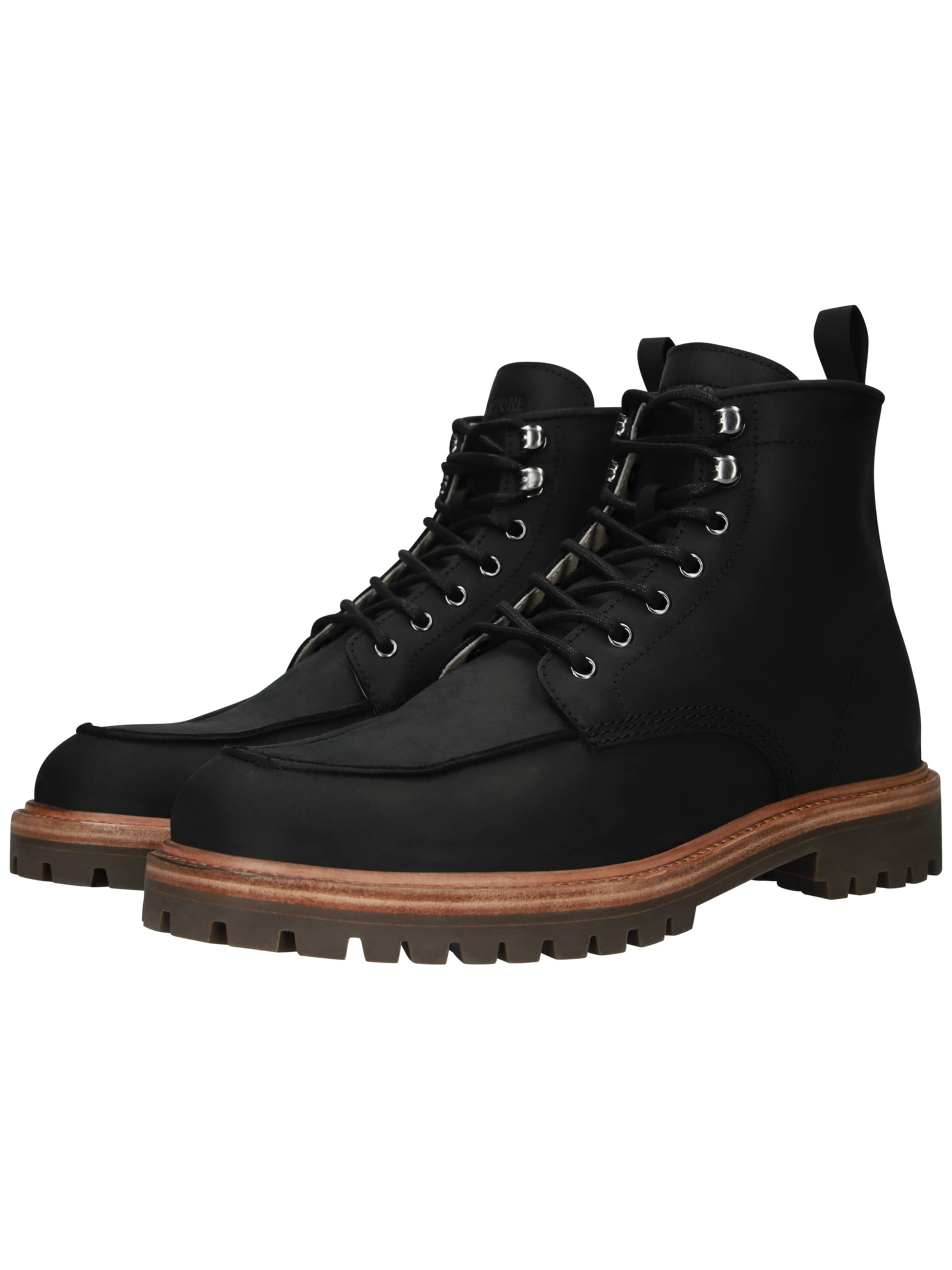 BLACKSTONE Lace-up boots 'GASTOWN REDFORD' in Black