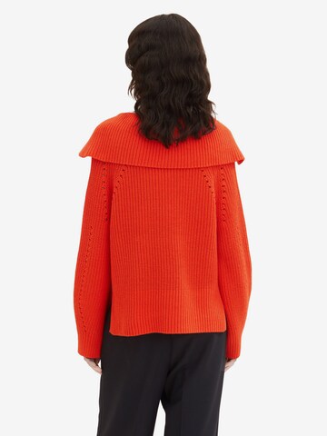 TOM TAILOR Sweater in Orange