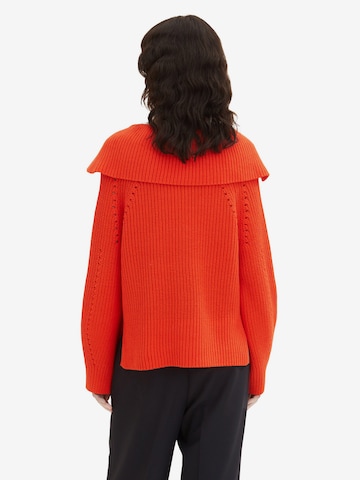 TOM TAILOR Sweater in Orange