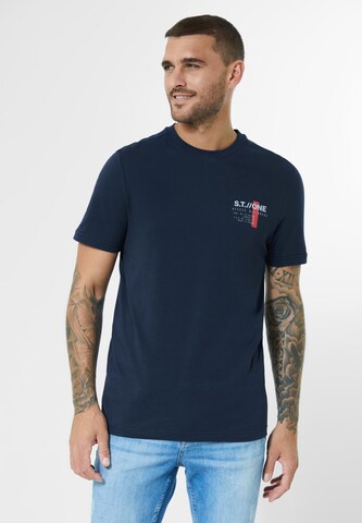 Street One MEN Shirt in Blue: front