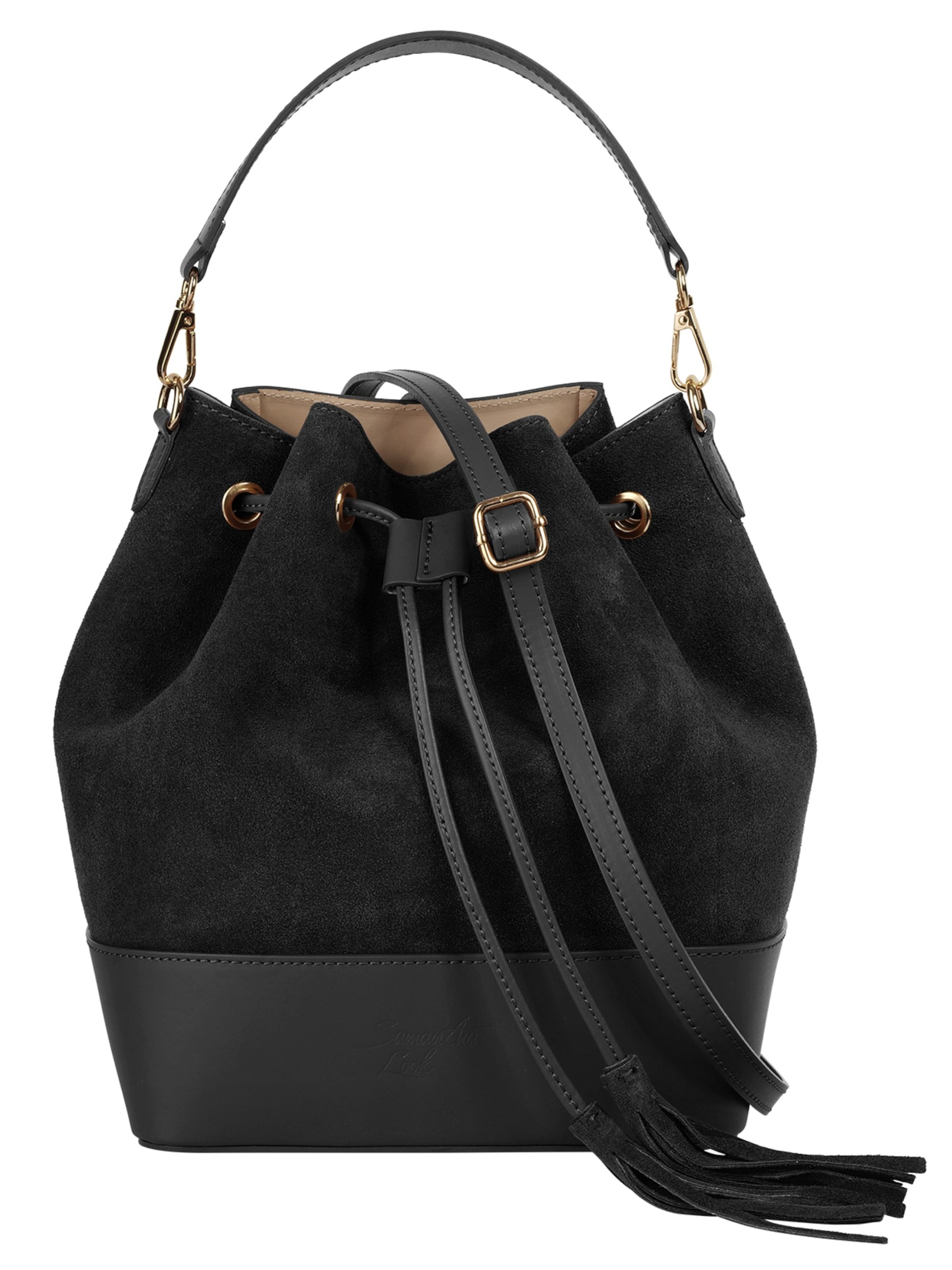 Samantha Look Crossbody Bag in Black: front