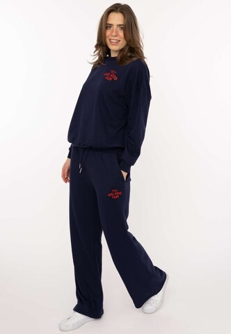 Zwillingsherz Sweatshirt 'FEEL GOOD CLUB' in Blauw