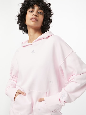 ADIDAS SPORTSWEAR - Camiseta deportiva 'Relaxed With Healing Crystals-Inspired Graphics' en rosa