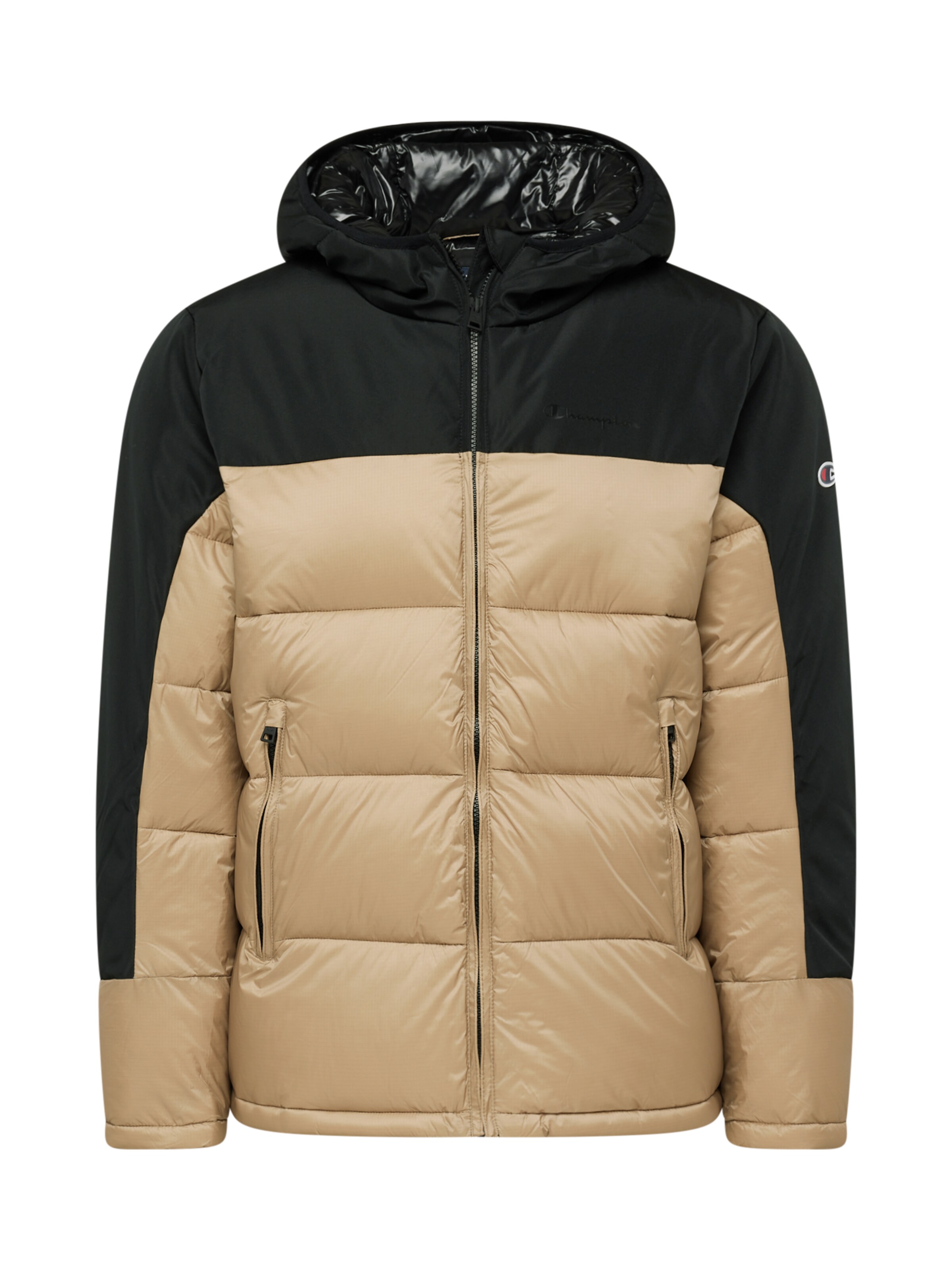 Champion Authentic Athletic Apparel Jacke 'Legacy' in Beige: Vorderseite
