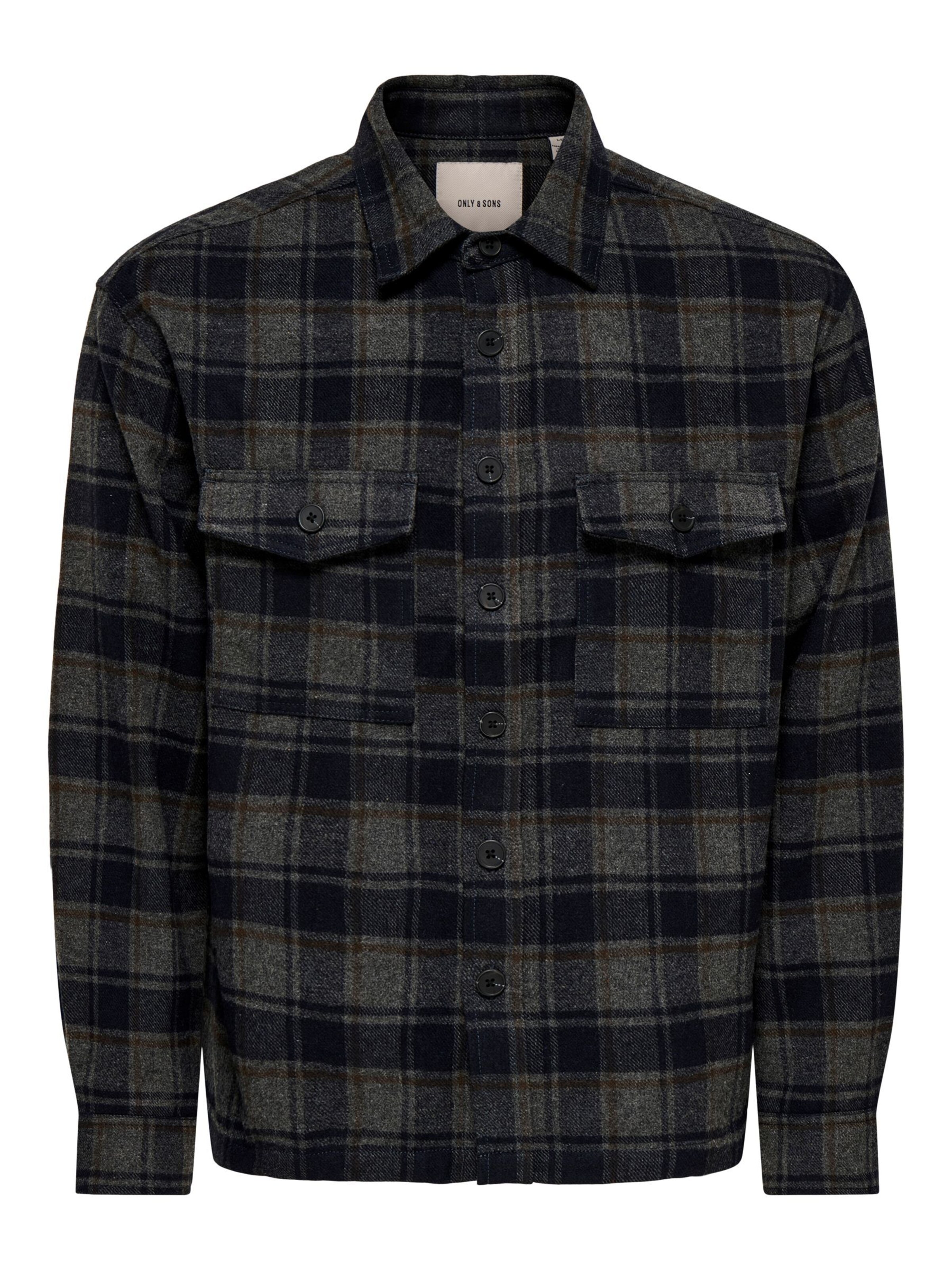 Only & Sons Between-Season Jacket 'ESKE' in Blue: front