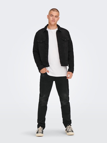 Only & Sons Regular Jeans 'ONSWeft' in Schwarz