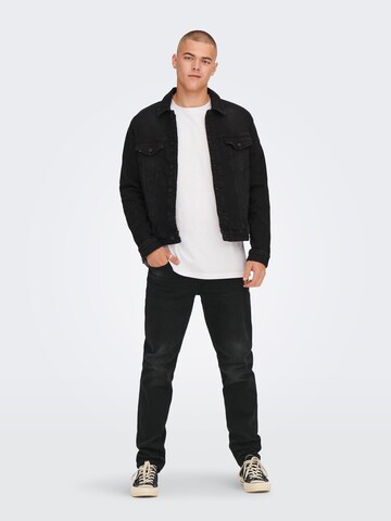 Only & Sons Regular Jeans 'WEFT' in Black