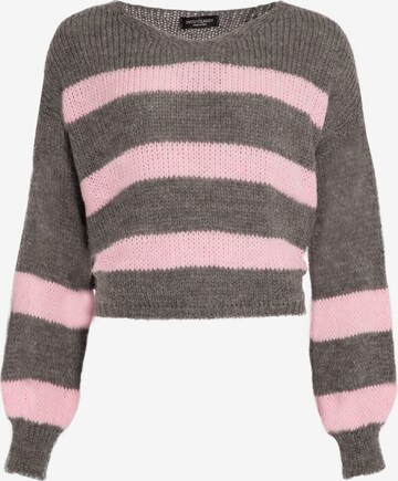 SASSYCLASSY Pullover i overstørrelse i grå: forside