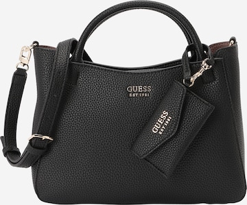 GUESS Сумки 'BRENTON SML GIRLFRIEND SATCHEL' в Черный: спереди