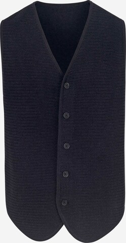 Louis Sayn Gebreid vest in Blauw: voorkant